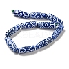 Blue Tibetan Style dZi Beads Strands TDZI-NH0001-B09-01-3
