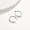 925 Sterling Silver Clip-on Earrings EJEW-BB34279-A-3