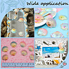 40Pcs 4 Colors Opaque Resin Cabochons CRES-SC0003-11-6