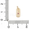 Five Elements Theme Brass Micro Pave Clear Cubic Zirconia Charms KK-F934-02D-G-3