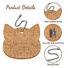 4Pcs Cork Pendant Decoration KEYC-PB0001-02E-3