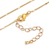Teardrop Glass Beads Pendant Necklaces NJEW-JN03205-05-3
