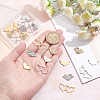 24Pcs 6 Styles 201 Stainless Steel Connector Charms STAS-DC0011-02-3