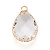 Transparent Glass Pendants KK-N283-02J-G-2