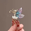 Crystal Rhinestone Ballet Dancer Fairy Brooch Pin JBR083A-1