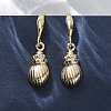Brass Micro Pave Colorful Cubic Zirconia Dangle Earrings EJEW-F362-13G-1