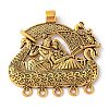 Tibetan Style Alloy Chandelier Component Links FIND-C060-060A-AG-1