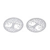 Non-Tarnish 201 Stainless Steel Filigree Pendants STAS-S118-060-2