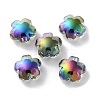 UV Plating Rainbow Iridescent Acrylic Beads OACR-H112-20C-1