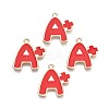 Rack Plating Alloy Enamel Pendants X1-ENAM-N055-069-1