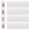 160Pcs Plastic Yin-yang Resealable Bags with Visible Window ABAG-TA0001-94C-1