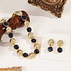 Alloy & Acrylic Round Necklaces & Stud Earring Sets for Women FS-WG1D203-01-4