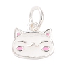 Cat Shape 925 Sterling Silver Charms STER-F056-03S-01-1
