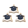 Graduation Season Alloy Enamel Pendants ENAM-V002-01C-KCG-1