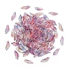 100Pcs Baking Paint Transparent Glass Pendants GLAA-YW0004-81F-1