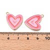 Rack Plating Alloy Enamel Pendants X-ENAM-N056-432A-3