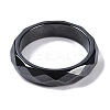 Magnetic Synthetic Hematite Finger Ring for Men Women RJEW-A047-01B-2