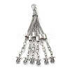Tibetan Style Alloy Curb Chain Tassel Big Pendants LS-FIND-K013-01AS-02-1