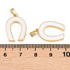 Brass Enamel Pendants KK-H262-04G-3