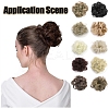 Synthetic Hair Bun Extensions OHAR-G006-A06-4