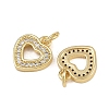 Brass Micro Pave Cubic Zirconia Pendants ZIRC-I367-04G-10-2