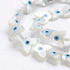 Natural White Shell Mother of Pearl Shell Beads SSHEL-L017-009-2
