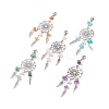 Natural Gemstone Chip Pendant Decoration X1-HJEW-JM00719-1