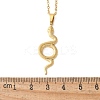 304 Stainless Steel Snake Pendant Necklaces for Women Men LS-NJEW-Z063-03G-03-3