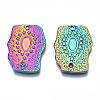 Rainbow Color 304 Stainless Steel Pendant Rhinestone Settings STAS-S119-070-2