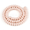 Opaque Spray Painted Glass Beads GLAA-ZX008-8mm-18H-2