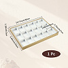 1Pc 18 Grids Imitation Leather Jewelry Trays CON-CL0001-02A-2