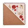 4Pcs Letter Personalized Hand Embroidered Corner Bookmarks JX587C-2