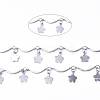 Tarnish Resistant 304 Stainless Steel Curved Bar Link Chains CHS-T004-05-2