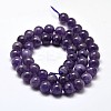 Natural Amethyst Round Bead Strands G-I168-09-6mm-2