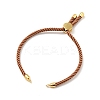 Half Finished Twisted Milan Rope Slider Bracelets FIND-G032-01G-21-2