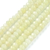Dyed Natural Malaysia Jade Rondelle Beads Strands G-E316-2x4mm-51-1
