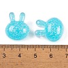 Transparent Epoxy Resin Bunny Decoden Cabochons CRES-P035-03E-3