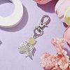 Angel Glass Pendant Decorations HJEW-JM01627-02-2