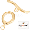 1Pc 925 Sterling Silver Toggle Clasps STER-BBC0007-51G-1