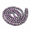 Baking Painted Glass Beads Strands X-DGLA-S115-8mm-K23-2