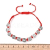 Nylon Rope Braided Bracelet for Women LS-BJEW-Z156-03AS-01-5