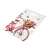 50Pcs 2 Styles Floral Bike Printed Plastic Gift Storage Tote Bags PL-CBAAD12-07-2