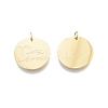 Ion Plating(IP) 304 Stainless Steel Pendants STAS-T060-36G-1