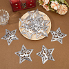 10Pcs Iron Star Ornaments AJEW-GF0012-09-4