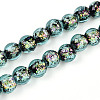 Handmade Foil Glass Beads Strands FOIL-N029-05C-1