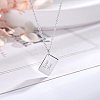Non-Tarnish 304 Stainless Steel Envelope Pendant Necklaces LS-GL7398-2-2