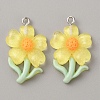 Translucent Resin Pendants RESI-TAC0004-32P-01-1