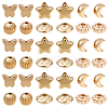 1200Pcs 6 Styles CCB Plastic Spacer Beads CCB-PA0001-09G-7