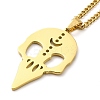 304 Stainless Steel Pendant Necklaces LS-NJEW-D063-01G-2