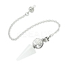 Natural Quartz Crystal Cone Dowsing Pendulum Big Pendants G-C114-02P-21-3